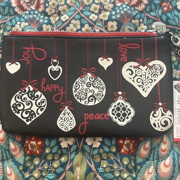 NWT-Brighton Love Ornaments wristlet bag - Picture 4 of 5